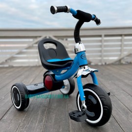 Трехколесный велосипед с музыкой и подсветкой колес, для мальчика, Turbotrike M 3650-4 голубой