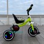 Трехколесный велосипед с музыкой и подсветкой колес, для мальчика, Turbotrike M 3650-5 салатовый