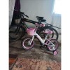 Велосипед для девочки 3-5 лет с корзиной и сиденьем для куклы CROSSER KIDS BIKE 14" розовый