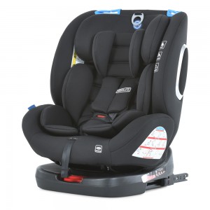 Дитяче універсальне автокрісло EL CAMINO ABSOLUTE 360 ME 1079  Royal Total Black чорне