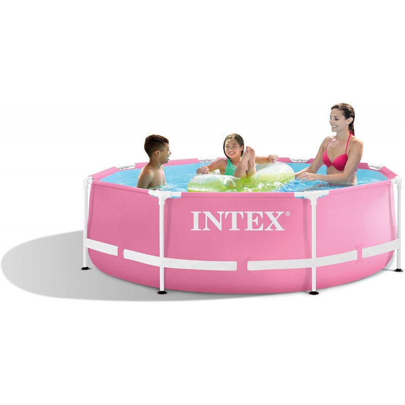 Каркасний круглий басейн 244 x 76 см Intex 28290 рожевий