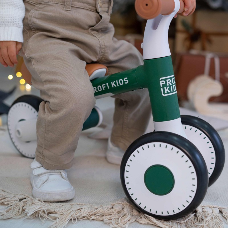 Детский трехколесный беговел-велобег 1-3 года PROFI KIDS MBB 1013-3 зеленый