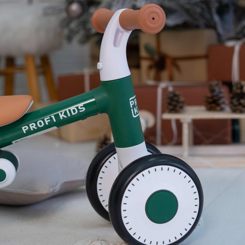 Детский трехколесный беговел-велобег 1-3 года PROFI KIDS MBB 1013-3 зеленый