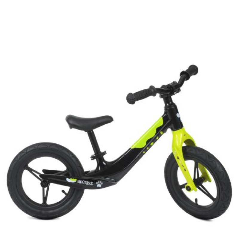 Біговел дитячий магнієвий PROFI KIDS 12 д. LMG1255-2 чорно-салатовий