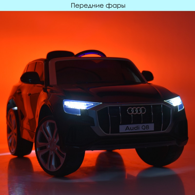 Детский электромобиль джип (Ауди) Audi Q8 JJ2066EBLR-2 черный