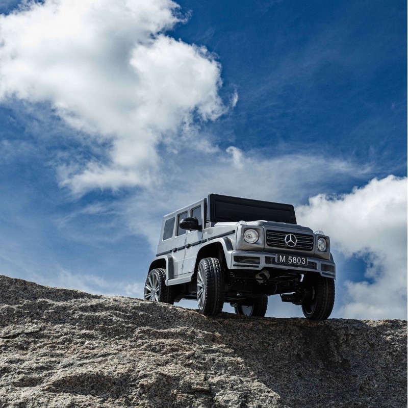 Дитячий електромобіль Джип Mercedes G500 M 5803EBLRS-11 сірий