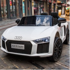 Детский электромобиль для детей 1-5 лет Audi R8 Spyder M 3449EBLR-1 белый