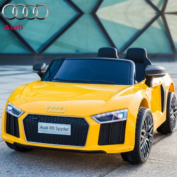 Детский электромобиль для детей 1-5 лет Audi R8 Spyder M 3449EBLR-6 желтый