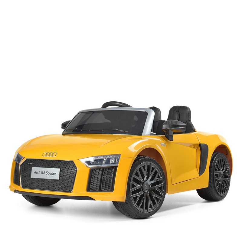 Дитячий електромобіль для дітей 1-5 років Audi R8 Spyder M 3449EBLR-6 жовтий