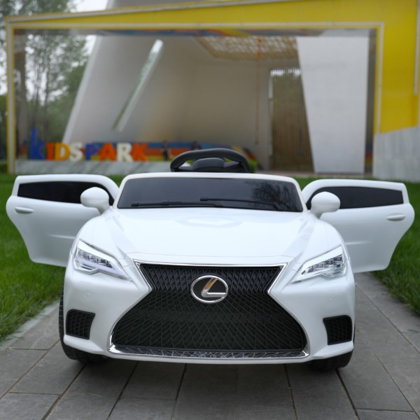 Детский электромобиль Lexus на аккумуляторе, полноприводный, Bambi M 4824EBLR-1 белый 