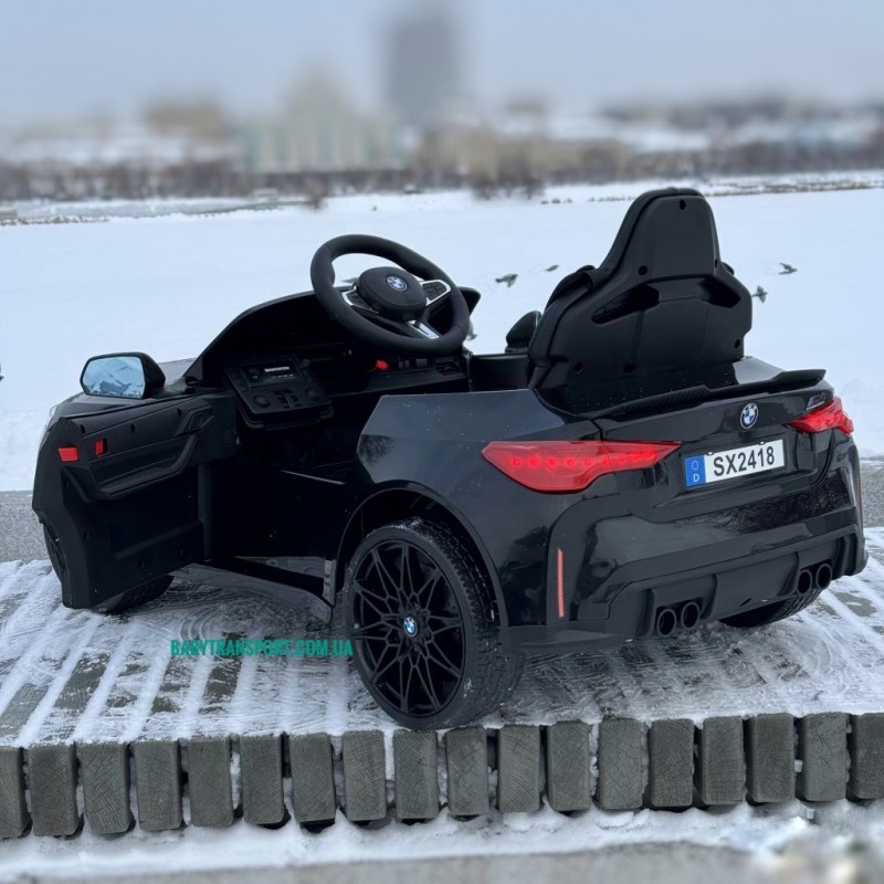 Детский электромобиль, автомобиль для детей 1-5 лет BMW M 5096EBLR-2 черный