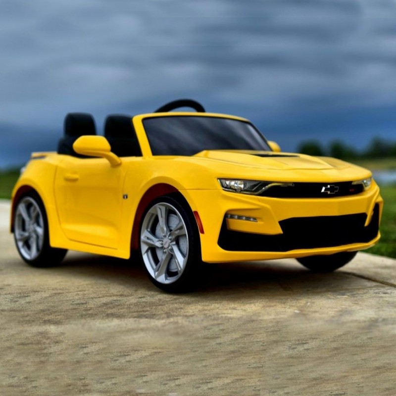 Детский электромобиль Bambi в стиле Chevrolet Camaro M 5669EBLR-6 желтый