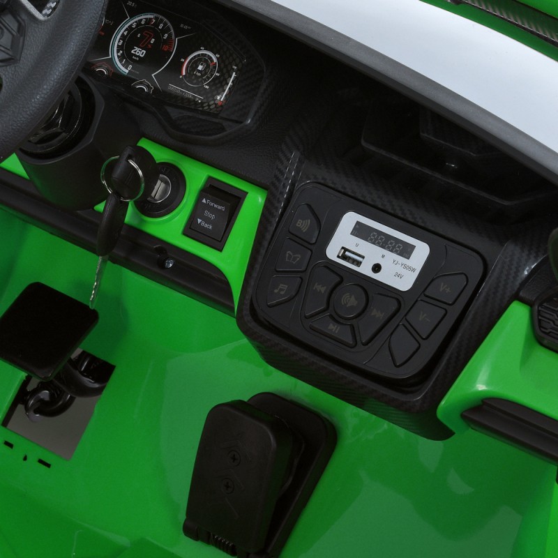 Детский спортивный электромобиль Lamborghini Revuelto STRONG, двухместный, M 6151AL-5(24V) зеленый