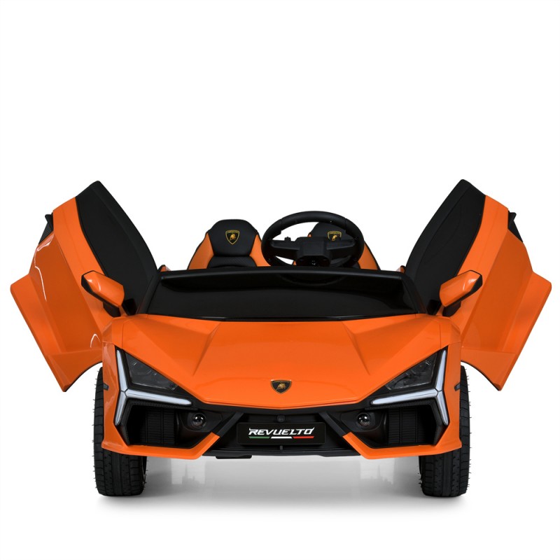 Детский спортивный электромобиль Lamborghini Revuelto STRONG, двухместный, M 6151AL-7(24V) оранжевый