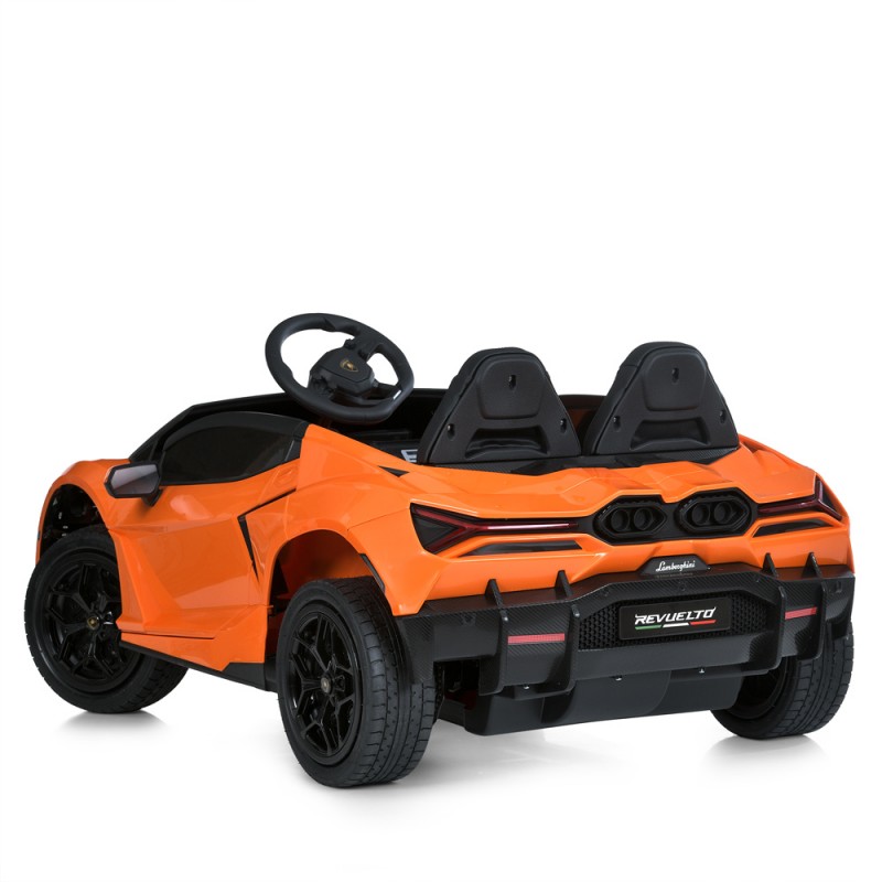 Детский спортивный электромобиль Lamborghini Revuelto STRONG, двухместный, M 6151AL-7(24V) оранжевый