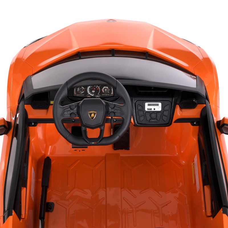 Детский спортивный электромобиль Lamborghini Revuelto STRONG, двухместный, M 6151AL-7(24V) оранжевый