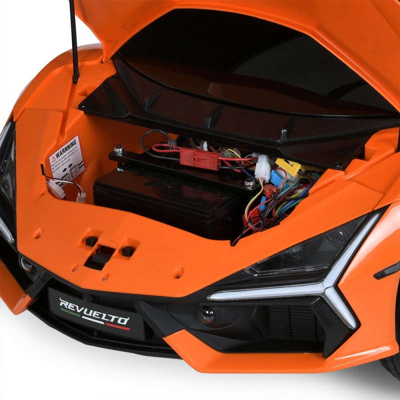 Детский спортивный электромобиль Lamborghini Revuelto STRONG, двухместный, M 6151AL-7(24V) оранжевый