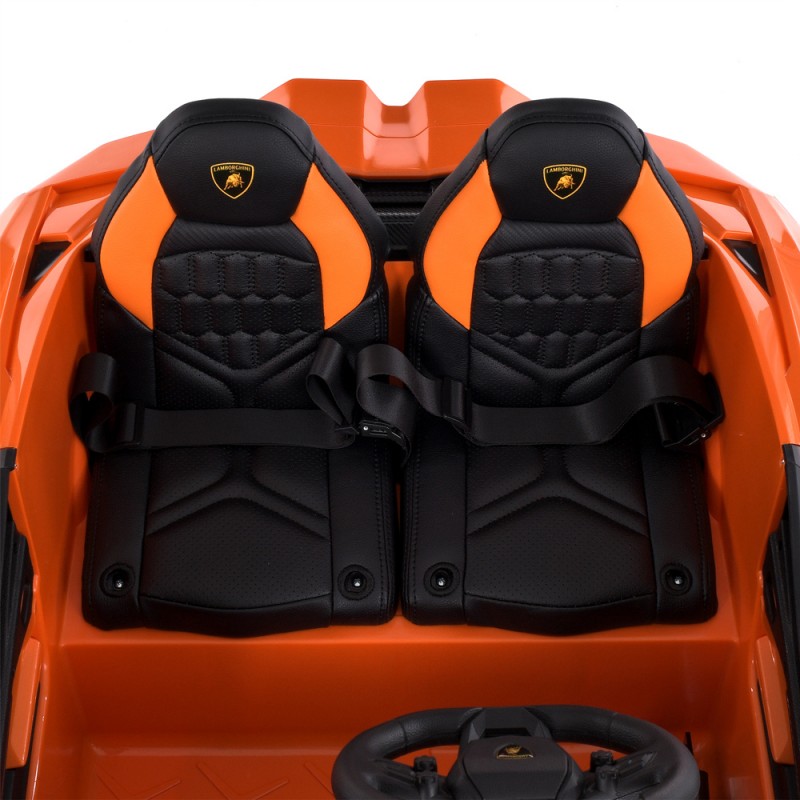Детский спортивный электромобиль Lamborghini Revuelto STRONG, двухместный, M 6151AL-7(24V) оранжевый