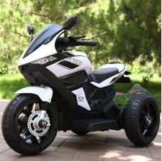 Дитячий триколісний електромотоцикл Bambi Racer M 4454EL-1 білий