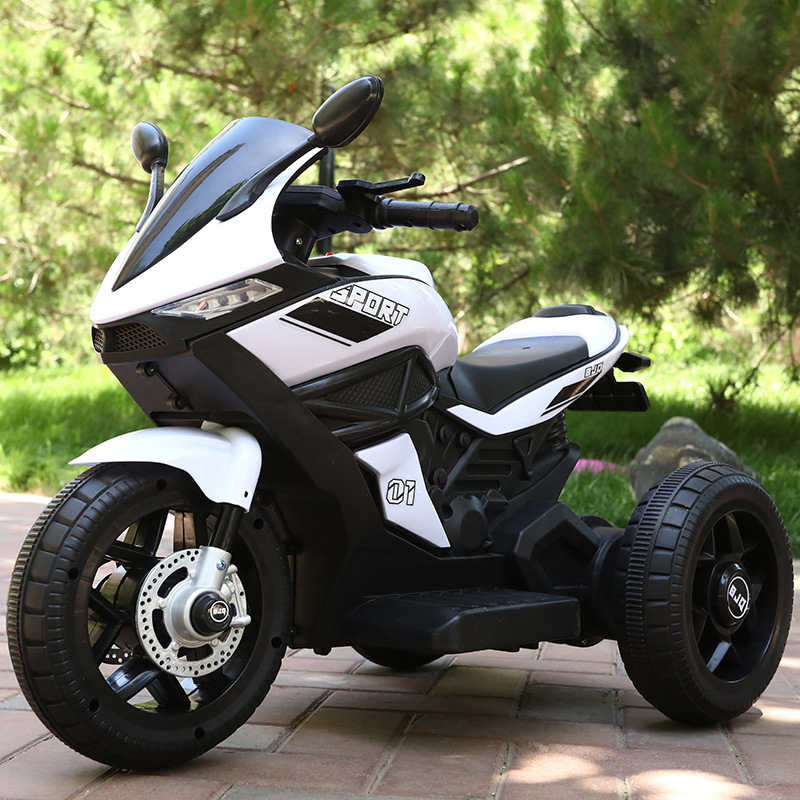 Дитячий триколісний електромотоцикл Bambi Racer M 4454EL-1 білий