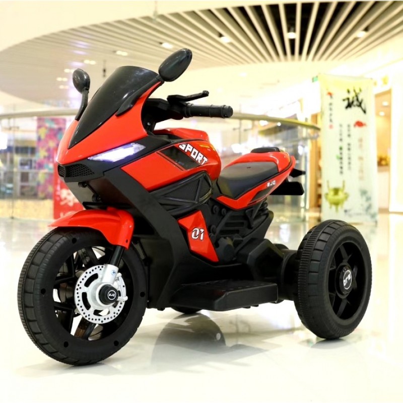 Детский трехколесный электромотоцикл Bambi Racer M 4454EL-3 красный