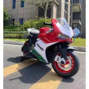 Электрический детский мотоцикл M 5009E-1-3 в стиле Ducati красно-белый