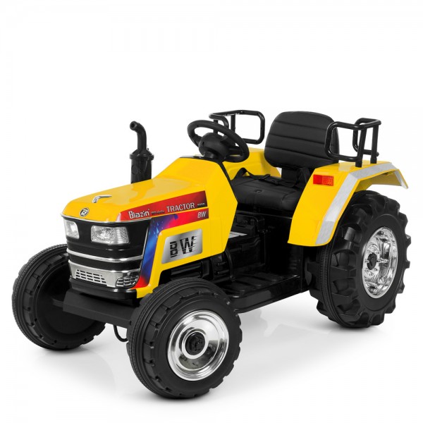 Великий трактор для дітей на акумуляторі Bambi M 4187BLR-6 жовтий