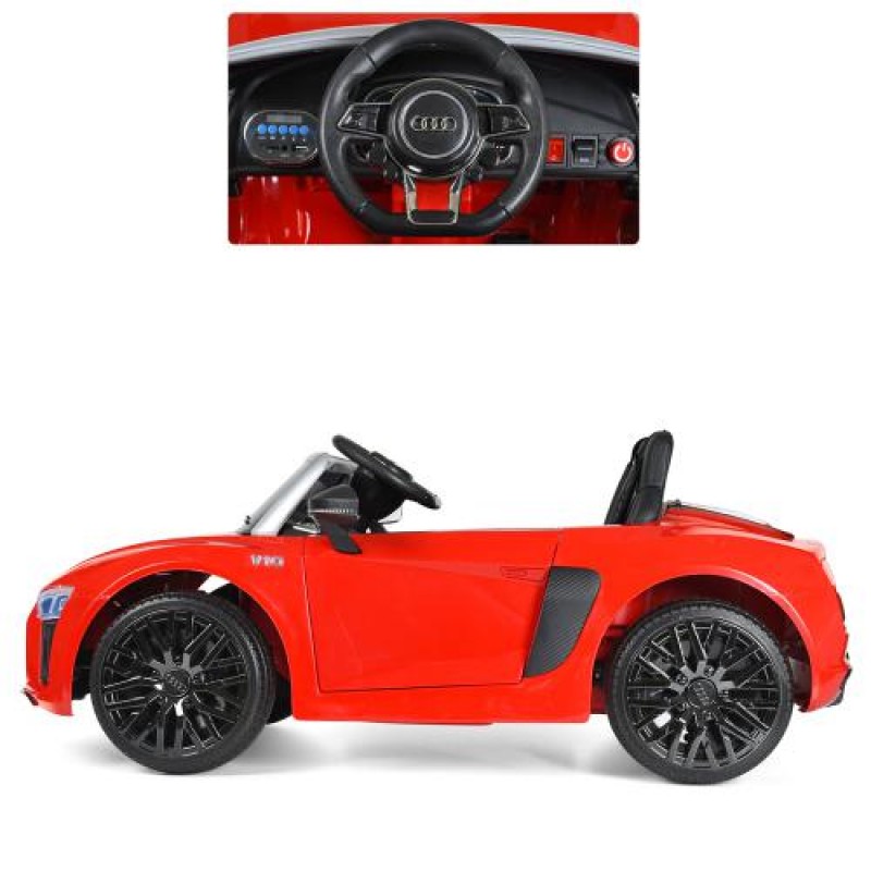 Детский электромобиль для детей 1-5 лет Audi R8 Spyder M 3449EBLR-3 красный