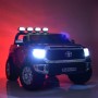 Мощный двухместный электромобиль Toyota Tundra с кожаным сиденьем JJ2255EBLR-2 черный