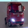 Дитячий електромобіль тягач (фура) Mercedes-Benz Actros Bambi M 4208EBLR-2 чорний