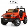 Дитячий повнопривідний електромобіль Джип Jeep 4х4 Bambi M 4176EBLR-7 помаранчевий