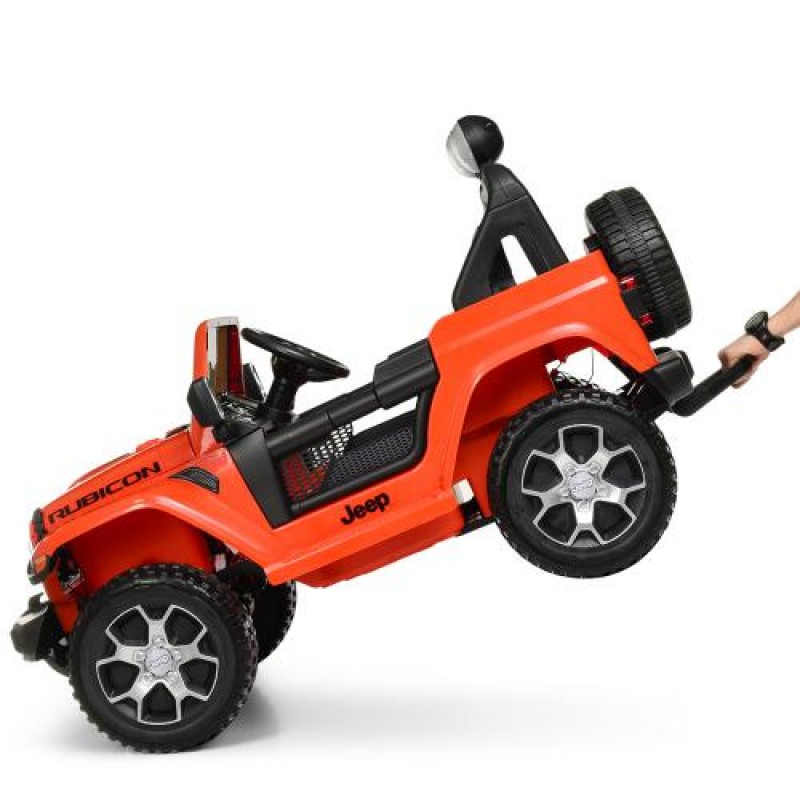 Дитячий повнопривідний електромобіль Джип Jeep 4х4 Bambi M 4176EBLR-7 помаранчевий