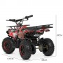 Электроквадроцикл детский 800W, скорость до 22 км/ч, HB-ATV800AS-3 красный