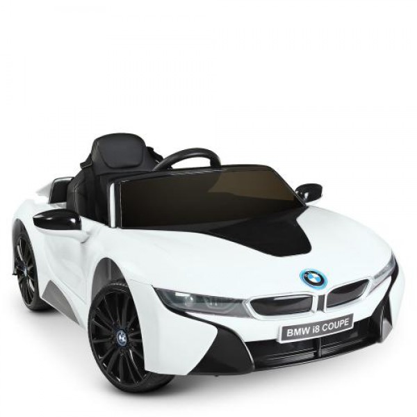 Дитячий електромобіль BMW i8 Coupe JE1001EBLR-1 білий