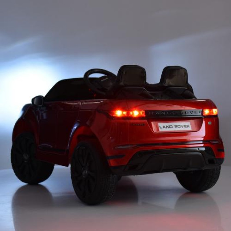 Детский электромобиль с видеоплеером Land Rover M 4418(MP4)EBLRS-2 черный лак