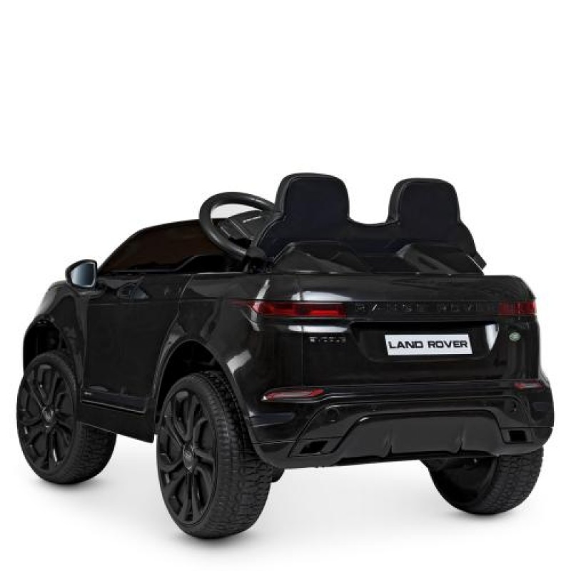 Детский электромобиль с видеоплеером Land Rover M 4418(MP4)EBLRS-2 черный лак