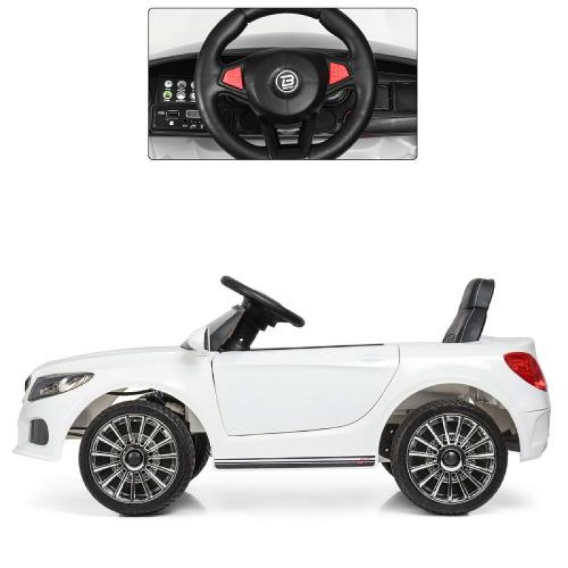 Дитячий електромобіль Bambi Racer M 3987EBLR-1 білий