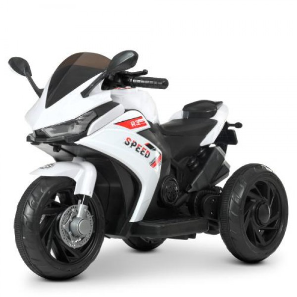 Дитячий мотоцикл на акумуляторі Bambi Racer M 4622-1 білий