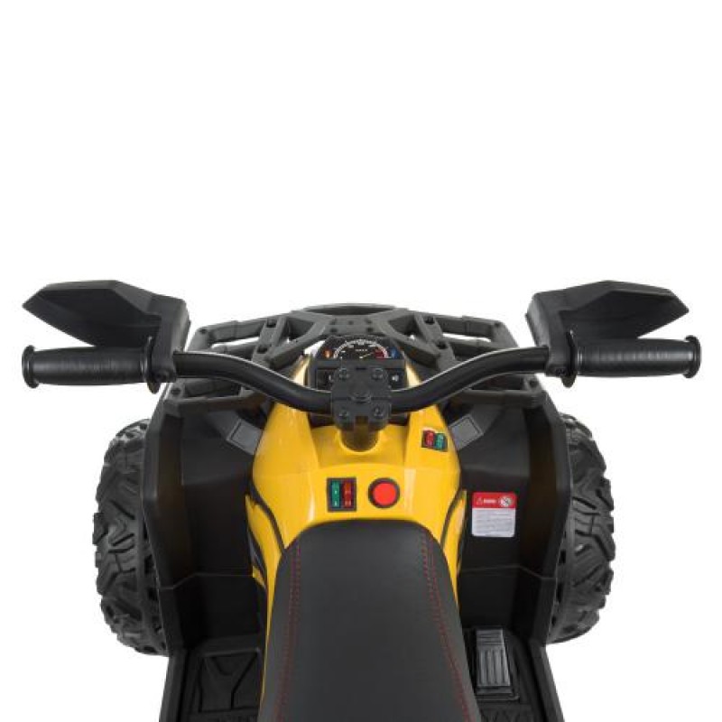 Дитячий квадроцикл на акумуляторі з пультом Bambi Racer M 4795EBLR-6 чорно-жовтий