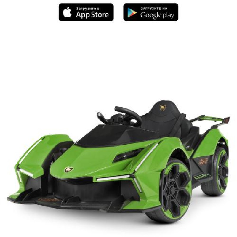 Детский электромобиль Lamborghini Bambi Racer M 4865EBLR-5 зеленый