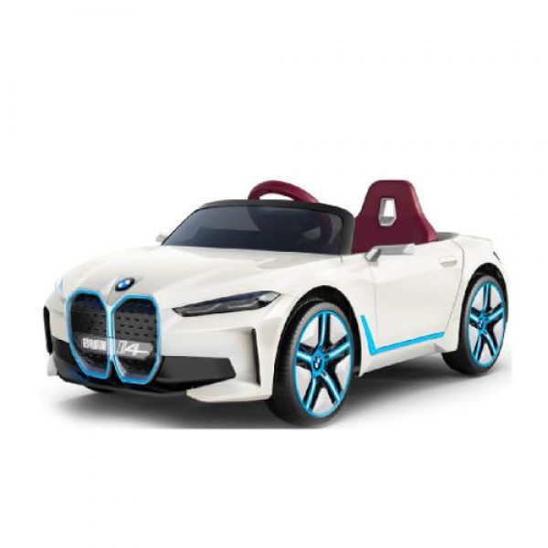 Детский электромобиль BMW I4 JE1009EBLR-1(4WD) белый
