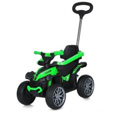 Дитячий толокар-електромобіль 3в1 з ручкою Bambi Racer M 5782EBLR-5 зелений