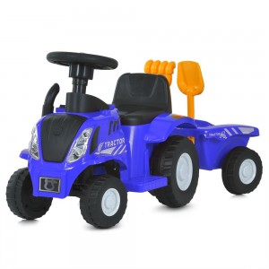 Дитячий толокар Трактор з причепом на акумуляторі Bambi Racer M 6153B-4
