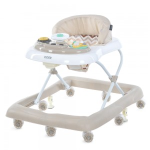 Дитячі ходунки музичні зі світловими ефектами EL CAMINO RIDER ME 1185 Beige бежевий