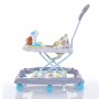 Детские музыкальные ходунки с ручкой 3в1 "Мишка" Bambi M 3656A-S-4 серый