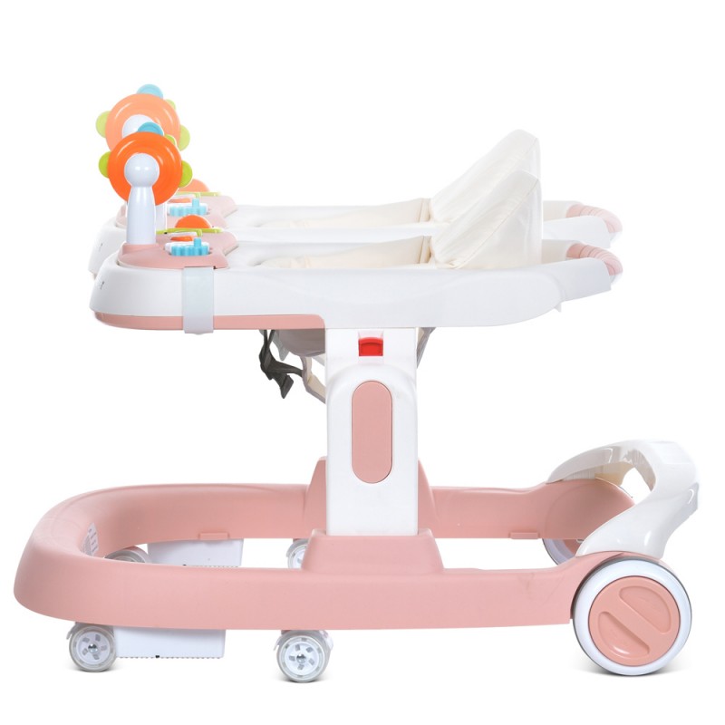 Детские ходунки 2в1 с игровой панелью BAMBI M 5032L-8 розовый