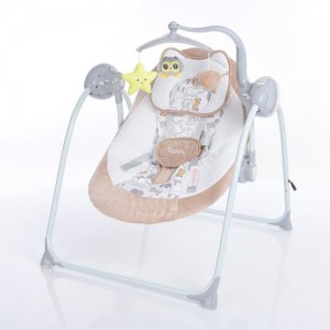 Детские качели для новорожденных EL CAMINO TEDDY ME 1075  Beige Animals