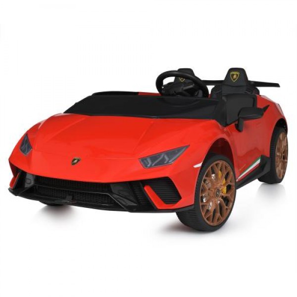 Дитячий двомісний електромобіль Lamborghini M 5020EBLR-3 червоний