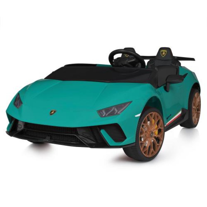 Детский двухместный электромобиль Lamborghini M 5020EBLR-5 зеленый