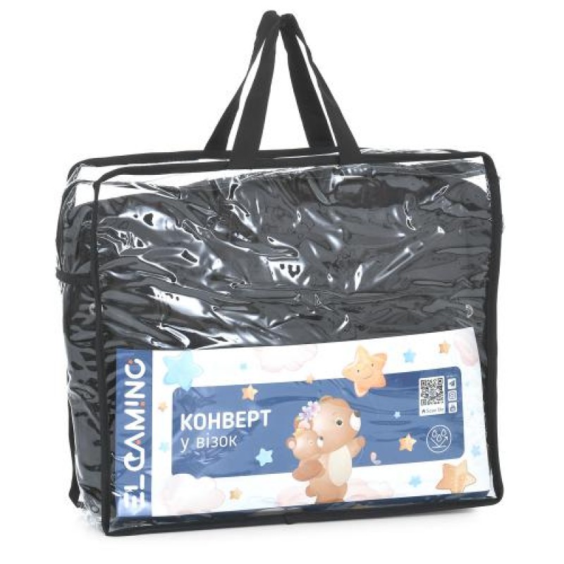 Зимний конверт в коляску EL CAMINO ME 1131 Footmuff Plus Black черный